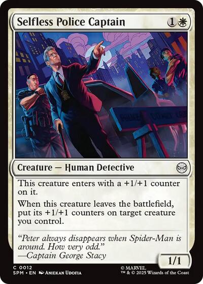 Selfless Police Captain (Marvel's Spider-Man) Light Play Foil