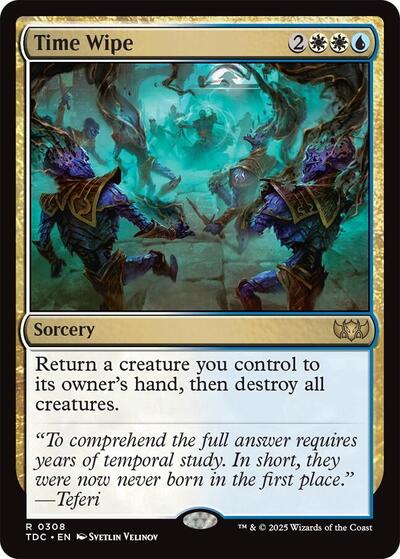 Time Wipe (Commander: Tarkir: Dragonstorm) Light Play