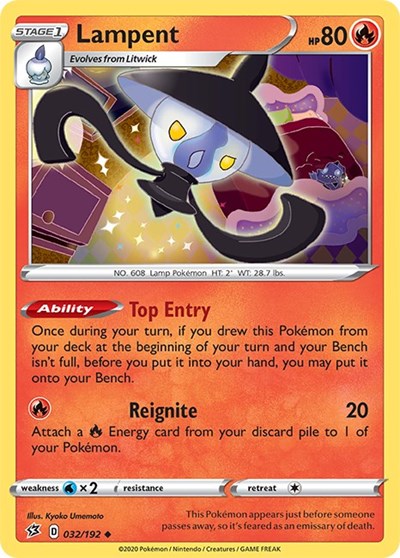 Lampent (SWSH02: Rebel Clash) Light Play
