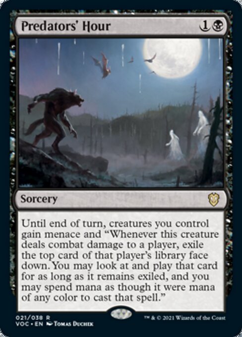 Predators' Hour (Commander 2021 Crimson Vow) Light Play