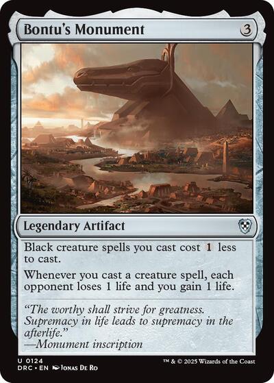 Bontu's Monument (Commander: Aetherdrift) Light Play