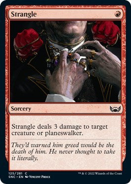 Strangle (Streets of New Capenna) Light Play Foil