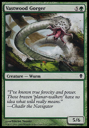 Vastwood Gorger (Zendikar) Heavy Play