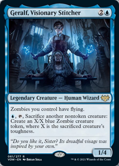 Geralf, Visionary Stitcher (Innistrad: Crimson Vow) Light Play