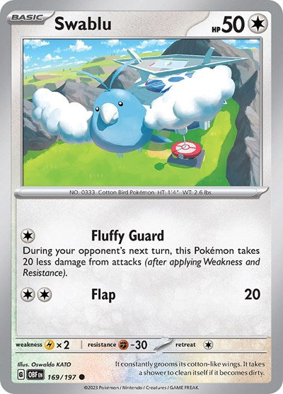 Swablu (Scarlet and  Violet: Obsidian Flames) Light Play