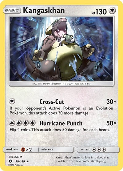 Kangaskhan (SM Base Set) Damaged / Poor Holofoil