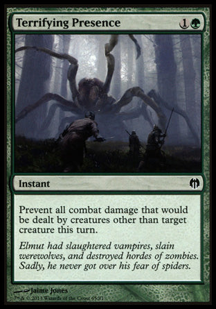 Terrifying Presence (Duel Decks: Heroes vs Monsters) Light Play