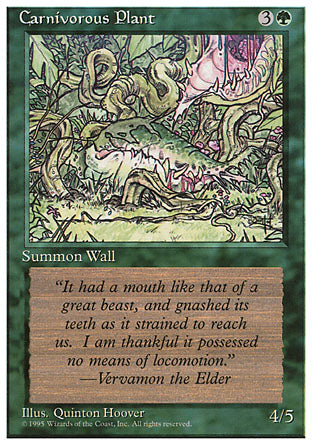 Carnivorous Plant (4th Edition) Damaged / Poor