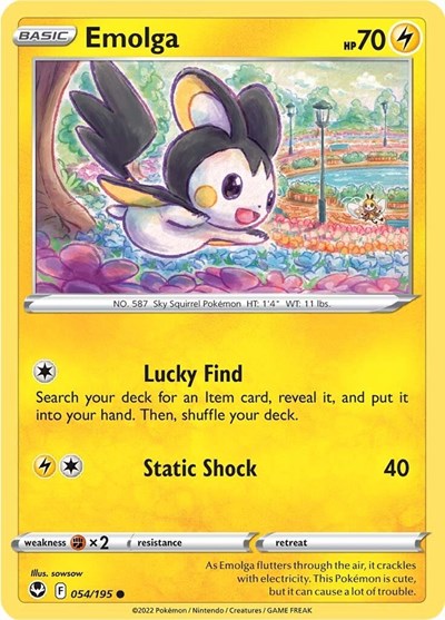 Emolga (SWSH12: Silver Tempest) Light Play