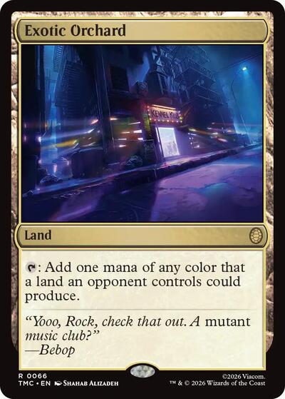 Exotic Orchard (Commander: Teenage Mutant Ninja Turtles) Light Play