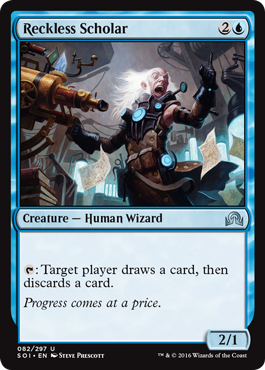 Reckless Scholar (Shadows Over Innistrad) Light Play