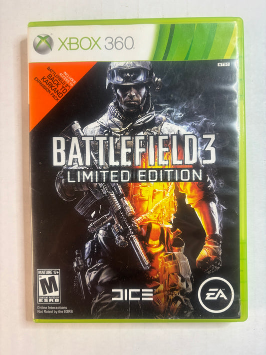 Battlefield 3 Limited Edition (Xbox 360) (No Manual) (Tested/Working)