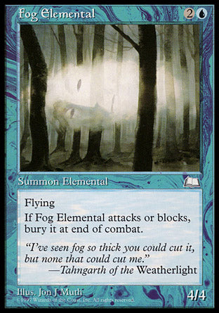 Fog Elemental (Weatherlight) Heavy Play