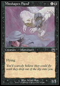 Misshapen Fiend (Mercadian Masques) Light Play