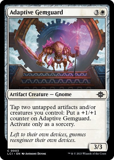 Adaptive Gemguard (The Lost Caverns of Ixalan) Light Play
