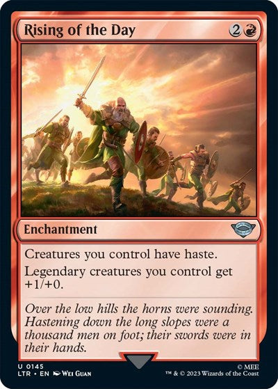 Rising of the Day (Universes Beyond: The Lord of the Rings: Tales of Middle-earth) Light Play Foil