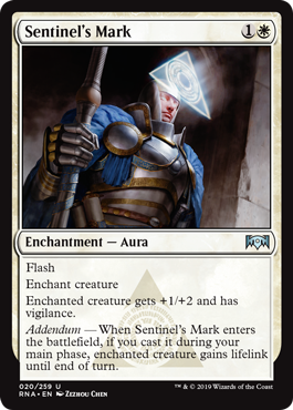 Sentinel's Mark (Ravnica Allegiance) Light Play Foil