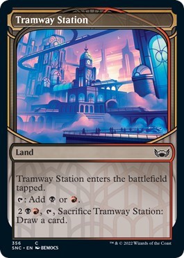 Tramway Station (Showcase) (Streets of New Capenna) Light Play Foil