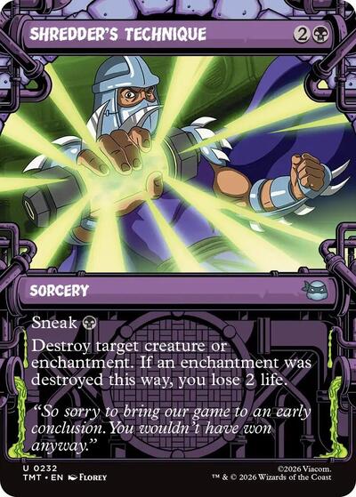 Shredder's Technique (Showcase) (Teenage Mutant Ninja Turtles) Light Play
