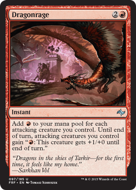 Dragonrage (Fate Reforged) Light Play