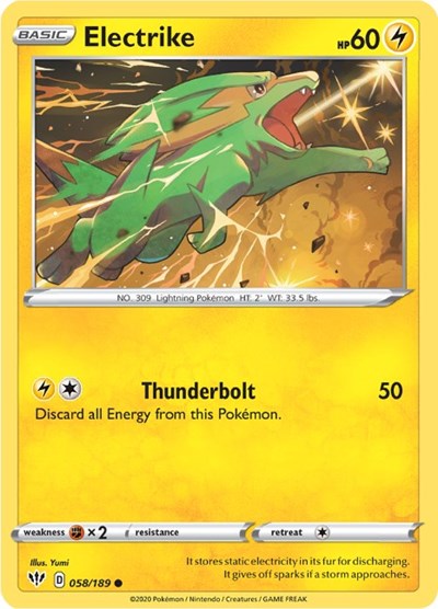 Electrike (SWSH03: Darkness Ablaze) Light Play