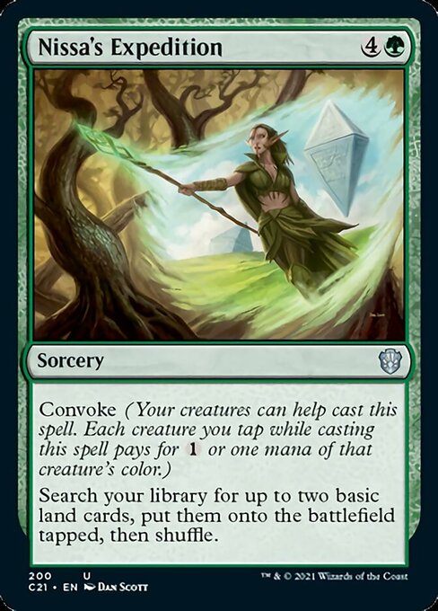 Nissa's Expedition (Commander 2021 Strixhaven) Light Play
