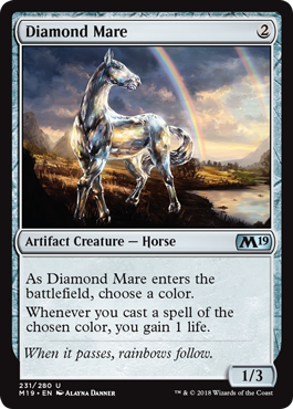 Diamond Mare (Magic 2019 Core Set) Light Play