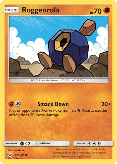 Roggenrola (SM Base Set) Light Play