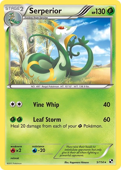 Serperior - 5/114 (Green Tornado Theme Deck Exclusive) (Deck Exclusives) Light Play