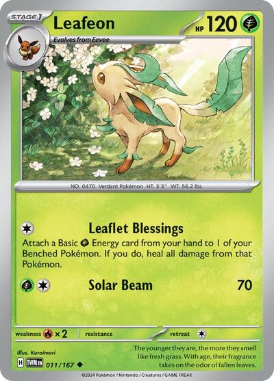 Leafeon (SV06: Twilight Masquerade) Light Play
