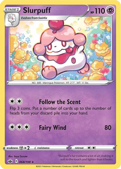Slurpuff (SWSH06: Chilling Reign) Medium Play Reverse Holofoil