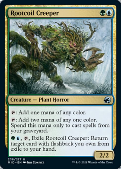 Rootcoil Creeper (Innistrad: Midnight Hunt) Light Play