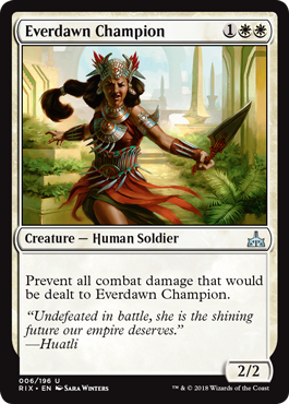 Everdawn Champion (Rivals of Ixalan) Light Play