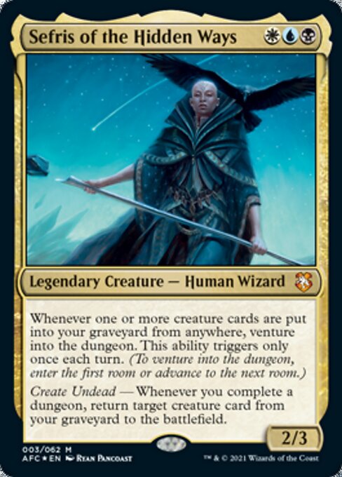 Sefris of the Hidden Ways (Commander 2021 Forgotten Realms) Light Play Foil