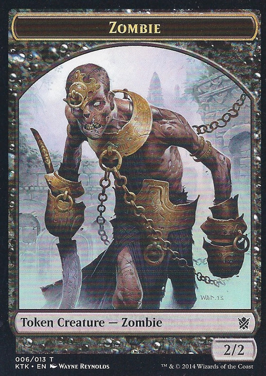Zombie Token (Khans of Tarkir) Light Play