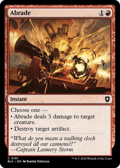 Abrade (Commander: Bloomburrow) Light Play