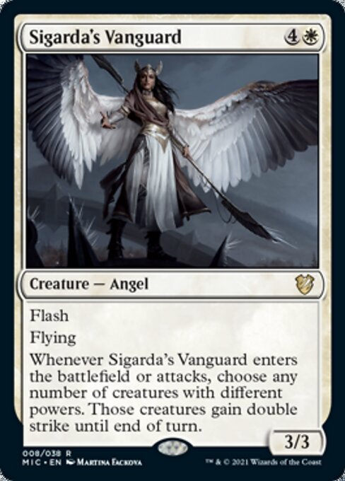 Sigarda's Vanguard (Commander 2021 Midnight Hunt) Light Play