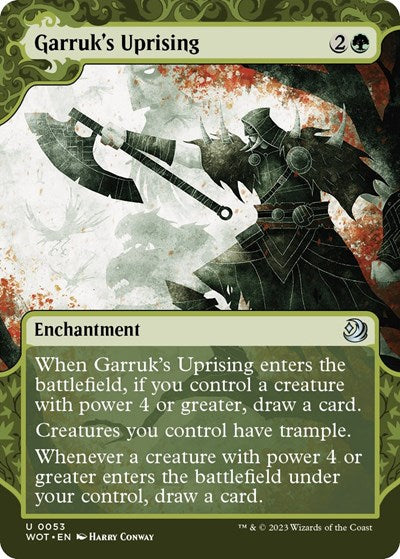 Garruk's Uprising (Wilds of Eldraine: Enchanting Tales) Light Play