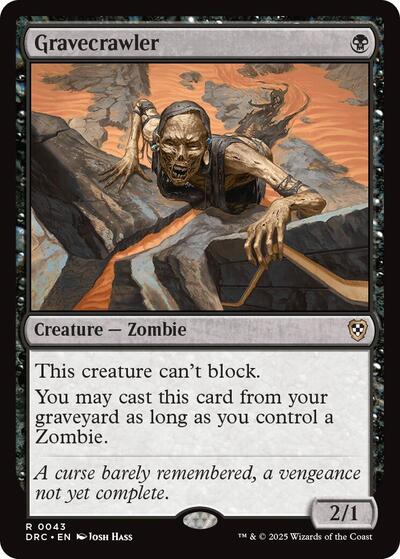 Gravecrawler (Commander: Aetherdrift) Light Play