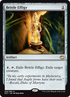 Brittle Effigy (Duel Decks: Merfolk vs Goblins) Damaged / Poor