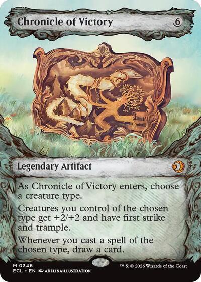 Chronicle of Victory (Showcase) (Lorwyn Eclipsed) Light Play