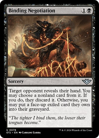 Binding Negotiation (Outlaws of Thunder Junction) Light Play Foil