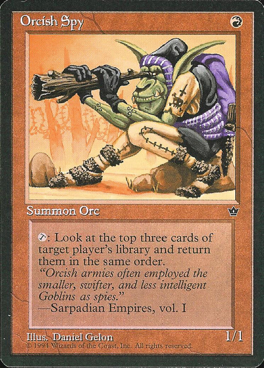 Orcish Spy (Gelon) (Fallen Empires) Light Play