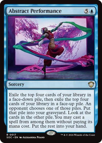 Abstract Performance (Commander: Secrets of Strixhaven) Light Play