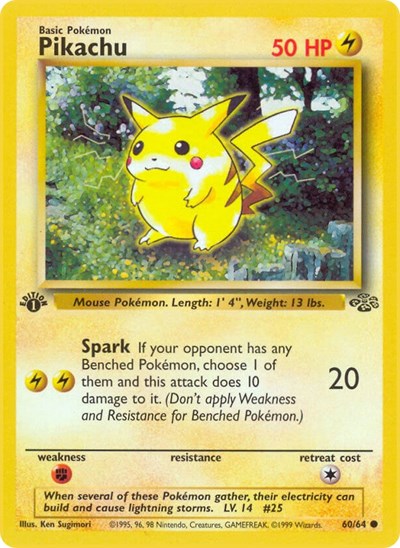 Pikachu (Jungle) Damaged / Poor Unlimited