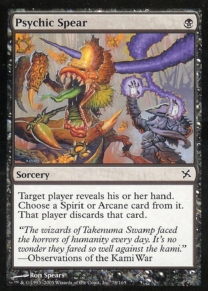 Psychic Spear (Betrayers of Kamigawa) Light Play