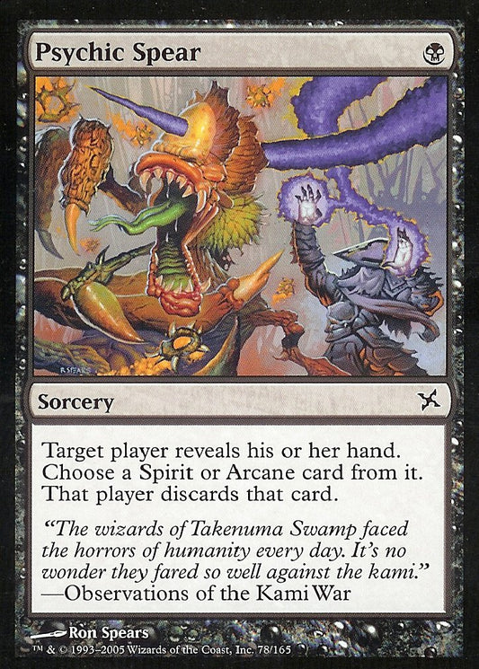 Psychic Spear (Betrayers of Kamigawa) Light Play