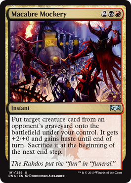 Macabre Mockery (Ravnica Allegiance) Light Play