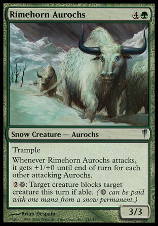 Rimehorn Aurochs (Coldsnap) Light Play
