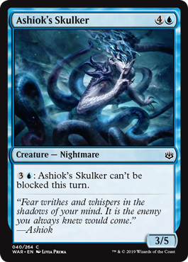 Ashiok's Skulker (War of the Spark) Light Play